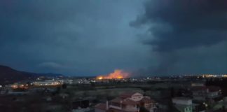 Μεγάλη πυρκαγιά στο ύψος των νέων εγκαταστάσεων του Δημοκρίτειου πανεπιστήμιου