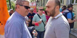 Στο εργατικό κέντρο Χ. Ζειμπεκ και Σ. Γιαννακιδης για την Εργατική Πρωτομαγιά