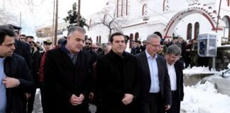 Με θέρμη υποδεχθηκε τον Αλέξη Τσιπρα η Σαμοθράκη παρά το πολικό ψύχος
