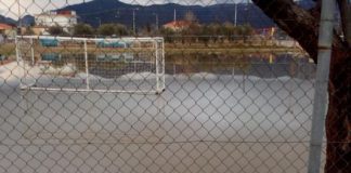 Σε απέραντη λίμνη μετατράπηκε με τις πρόσφατες βροχοπτώσεις το γήπεδο του Νέου Ζυγού