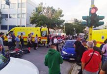 Σοβαρό τροχαίο το απόγευμα της τετάρτης στον κόμβο του ΕΠΑΛ μεταξύ ΙΧ και δίκυκλου