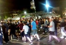Σοβαρά επεισόδια μεταξύ των οπαδών του Μ. Τσεπελη και του Χ. Δημαρχοπουλου στην κεντρική πλατεία