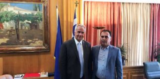 Με τον υπουργό αγροτικής ανάπτυξης Μάκη Βοριδη συναντήθηκε ο Σπύρος Τσιλιγγιρης
