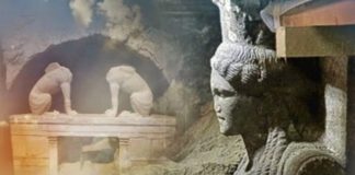 Η Κεφαλη της σφίγγας από τον τύμβο Κάστα στο μουσείο της Αμφίπολης