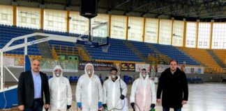 Προληπτική απολύμανση αθλητικών εγκαταστάσεων Δήμου Ξάνθης