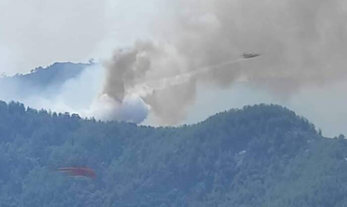 Σε ύφεση η πυρκαγιά στη Θάσο. Ολονύχτια μάχη με τις φλόγες